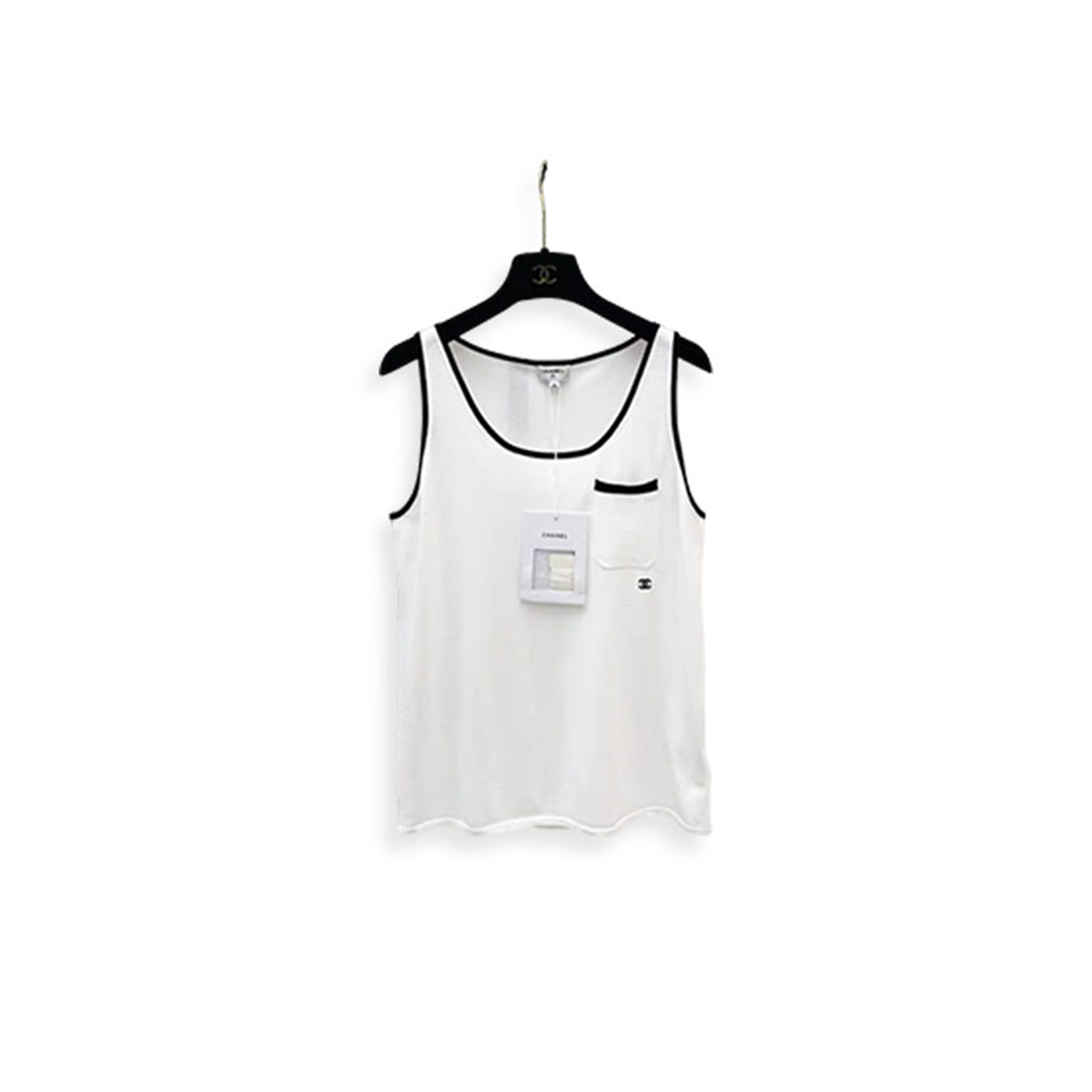 CHANEL COCO MARK 26SS SILK TANK TOP WOMEN'S P81449  